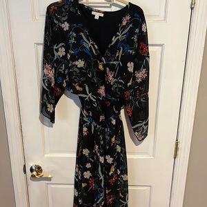 Floral kimono style dress
